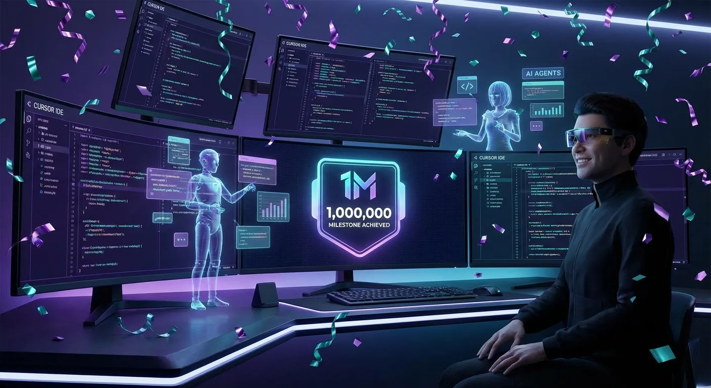 Cursor пробил миллион платных пользователей: программисты сдались