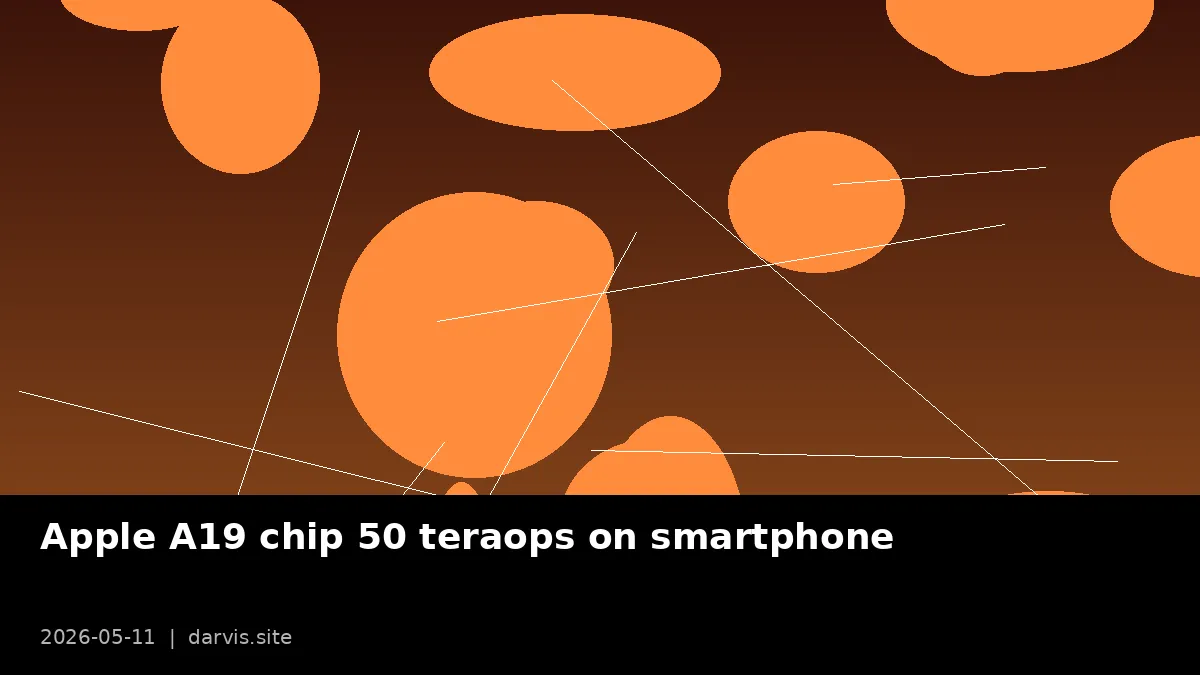 Apple A19 Neural Engine: 50 тераопс на смартфоне. Qualcomm в панике